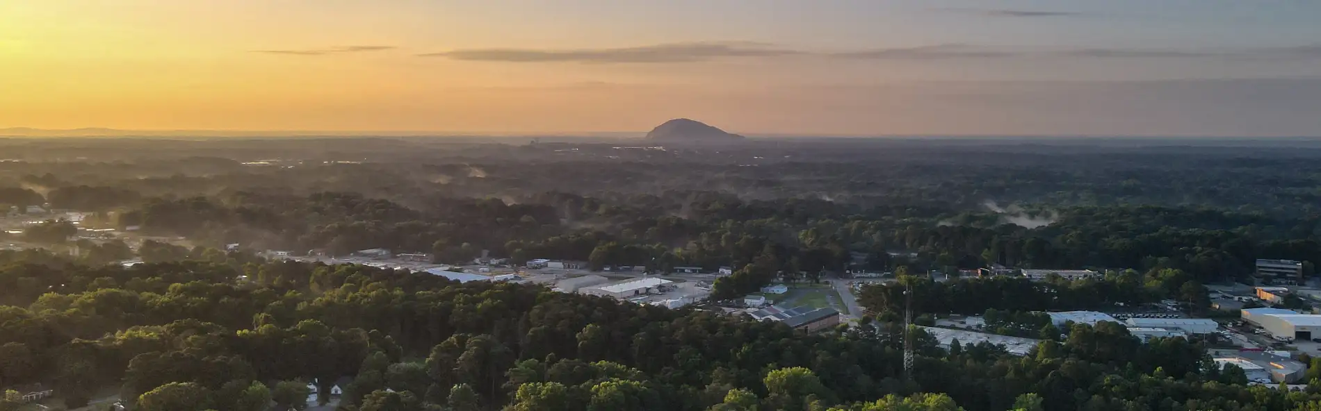 Gwinnett Stone Mountain Ga Seen From Midtown Atlanta Ga